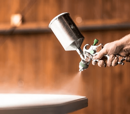 Spray paint finishing